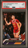 Graded 2024 Topps Bowman U Now JuJu Watkins #66 Purple /25 Rookie RC Basketball Card PSA 9 Mint