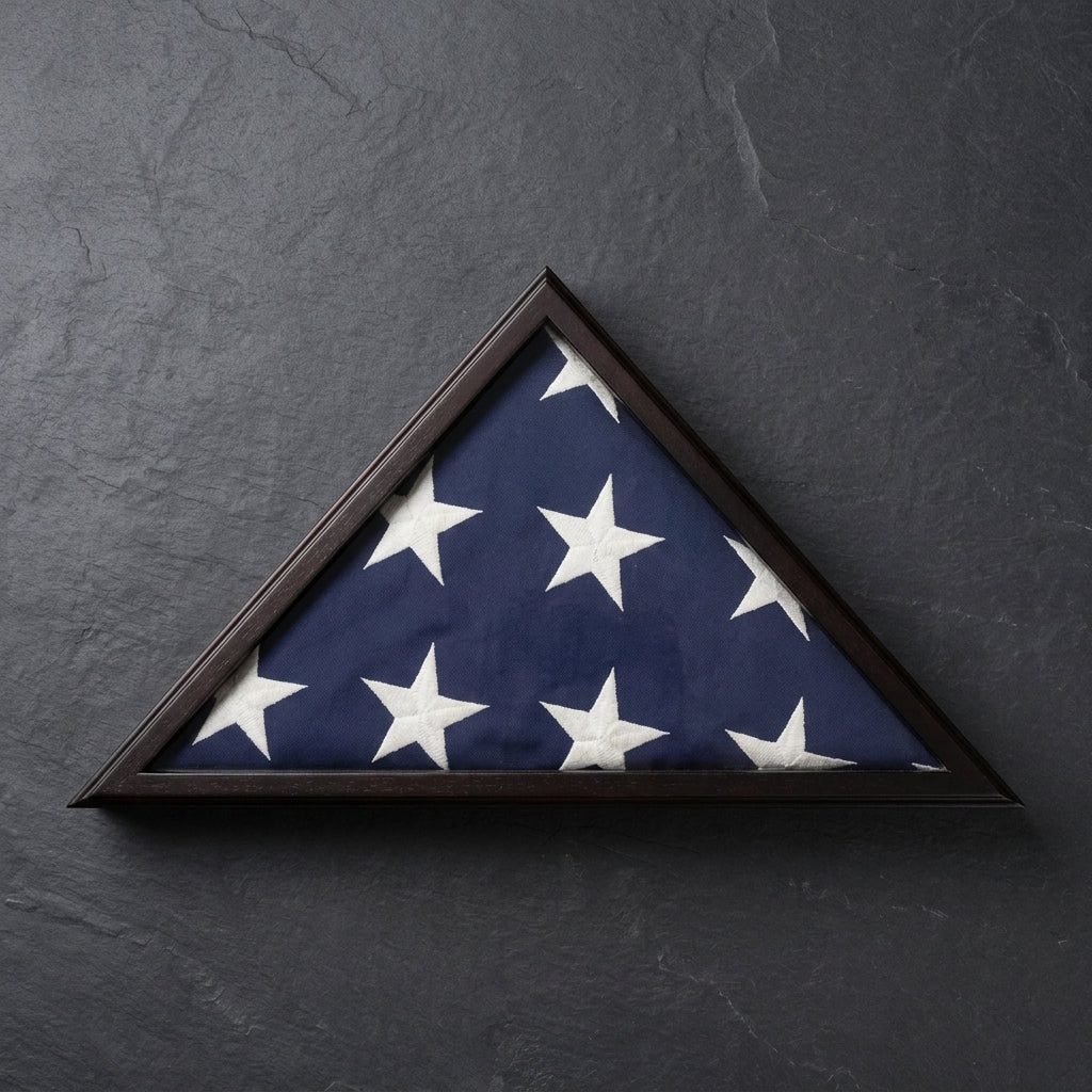 Flags Connections US Made Flag Case for 3' x 5' Flag ,Cherry Finish