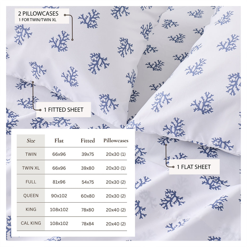 Coastal Printed Sheet Set - Newport Collection