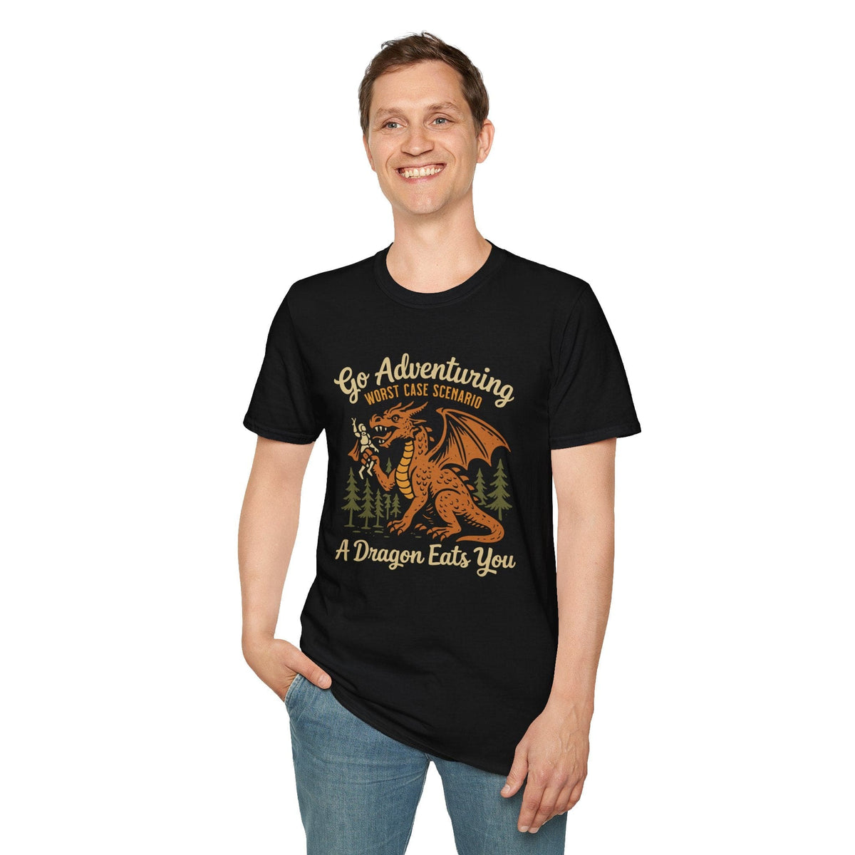 Go Adventuring Funny D&D T-Shirt