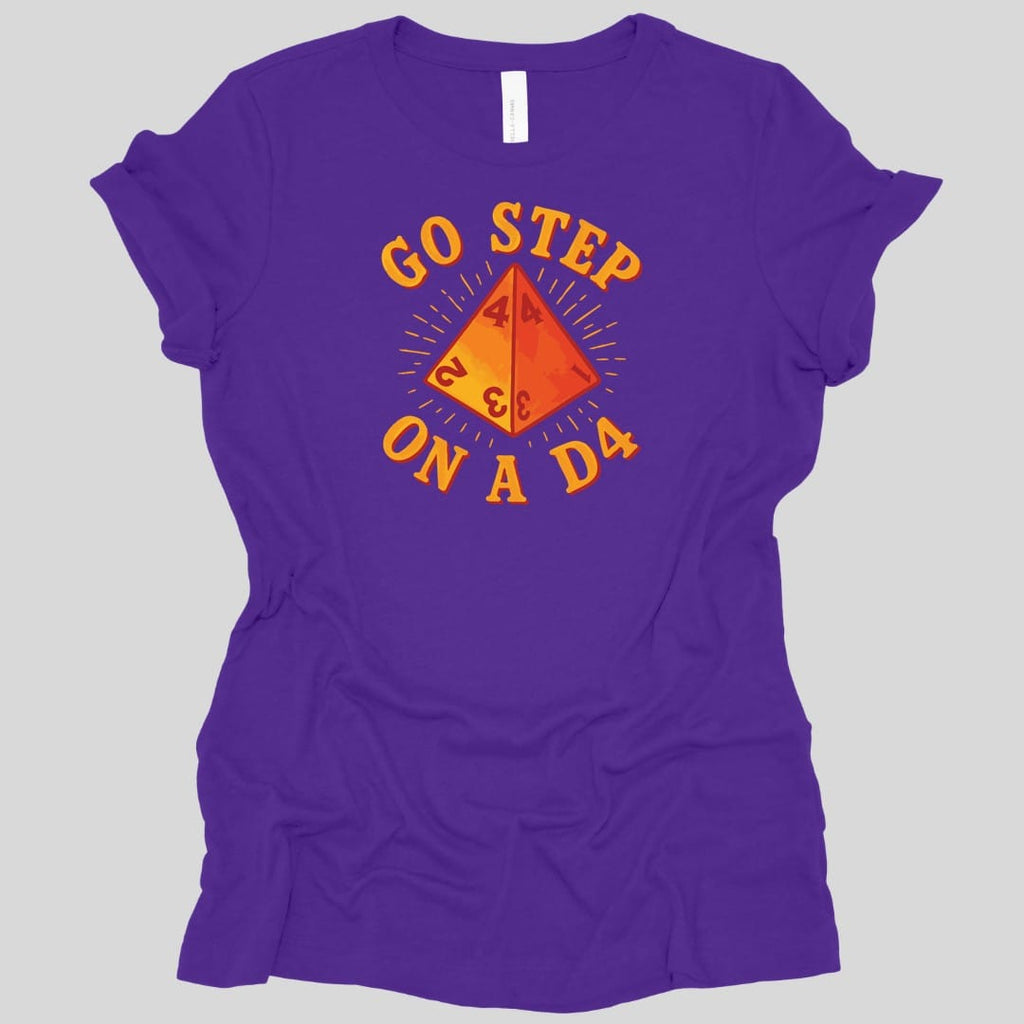 Go Step On A D4 Funny D&D Women's T-shirt