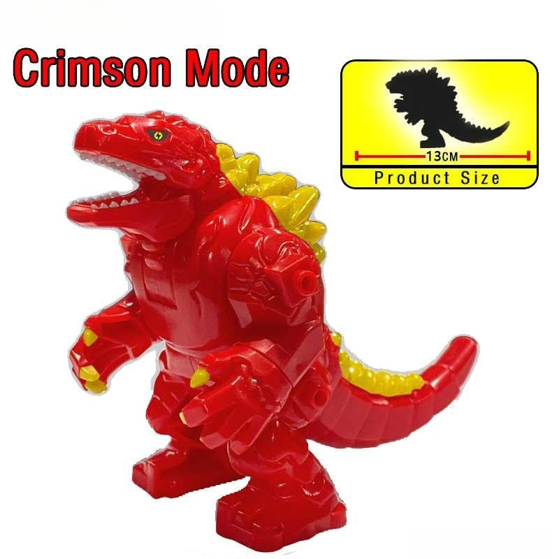 Godzilla Red Minifigures Big Size Kaiju Monsters