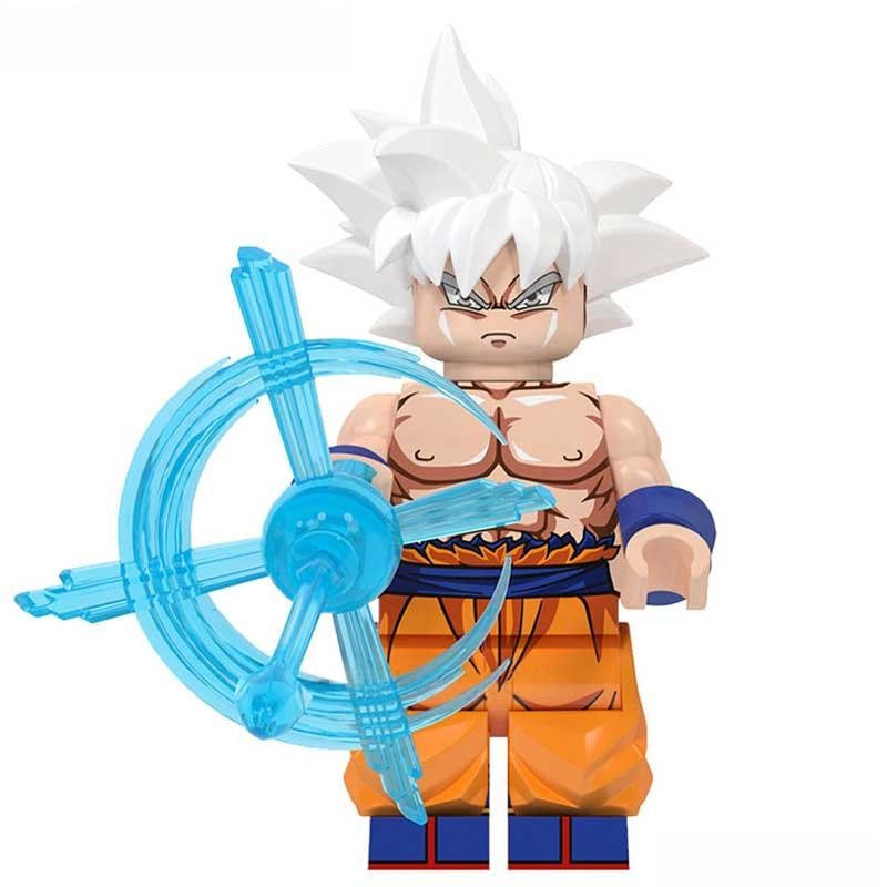 Goku White Hair Dragon Ball Z lego Minifigures Custom Anime Toys G-2