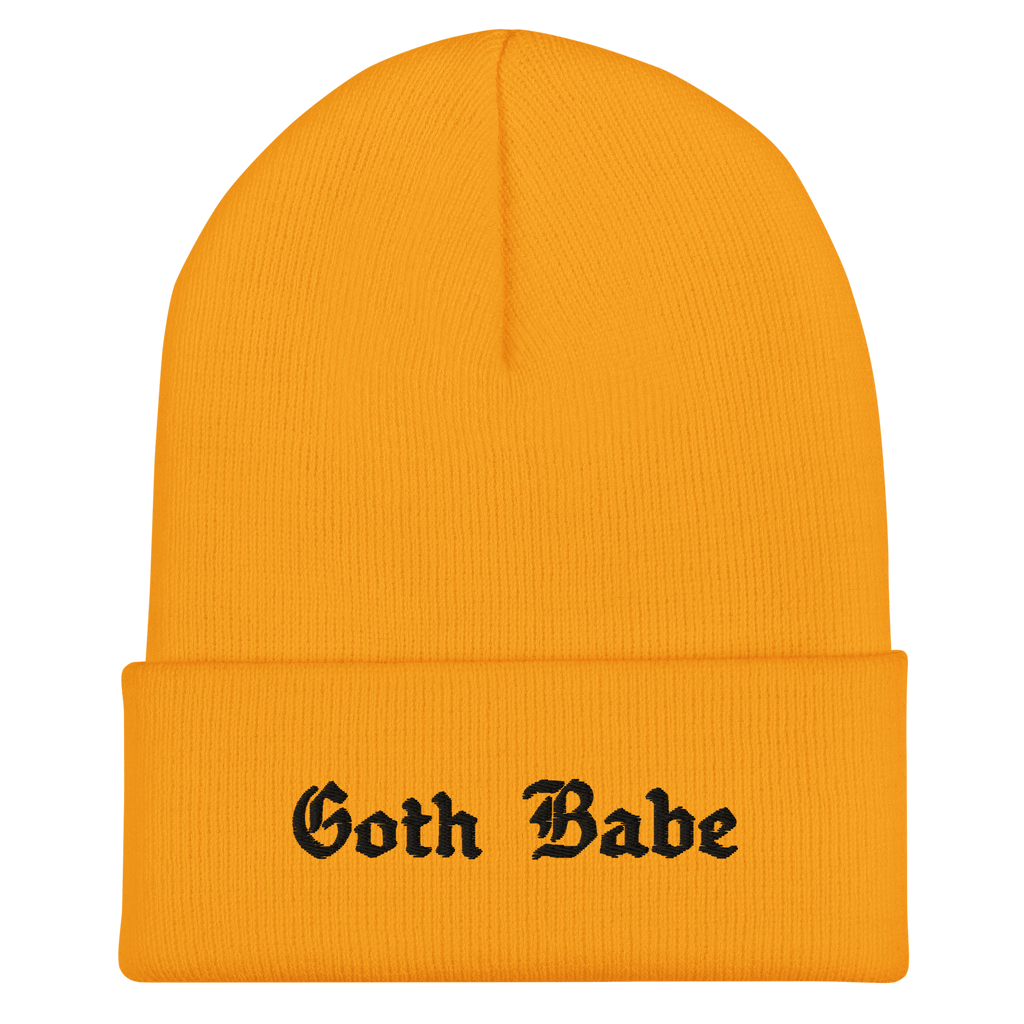 Goth Babe Cuffed Beanie