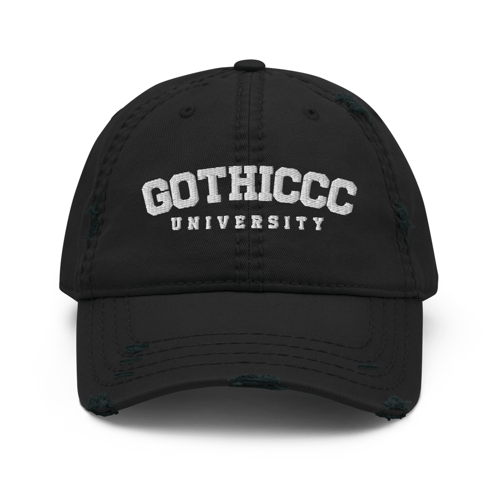Gothiccc University Distressed Dad Hat