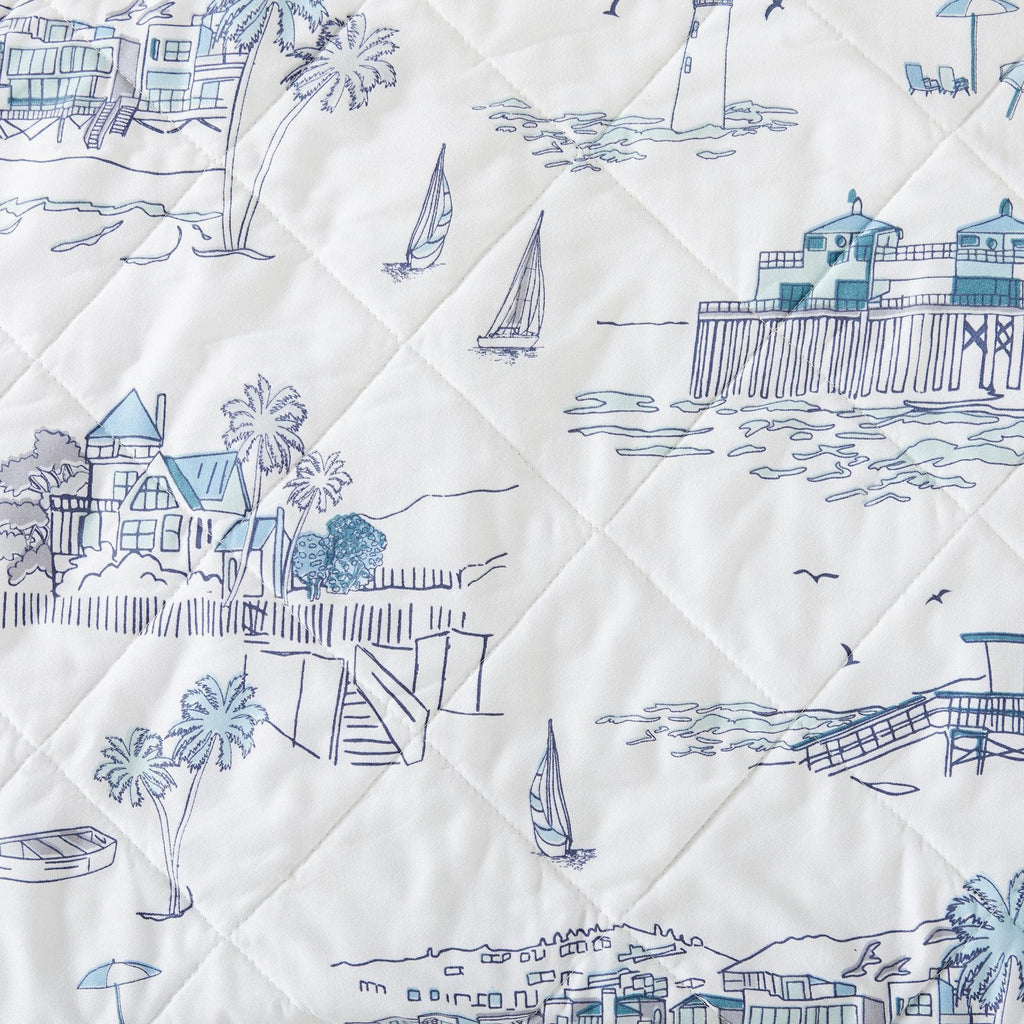 Coastal Toile Quilt Set - Cape Elizabeth Collection
