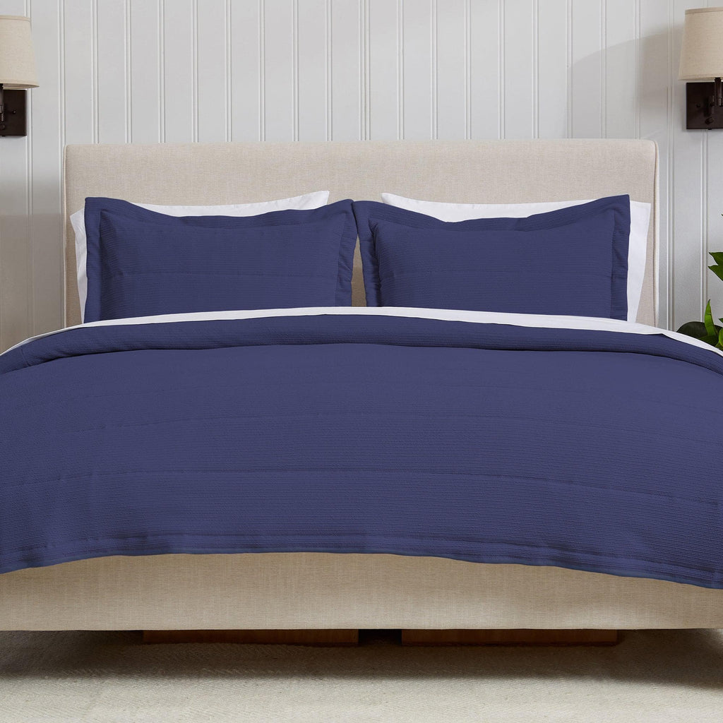 Textured Striped Quilt Set - Ellie Collection