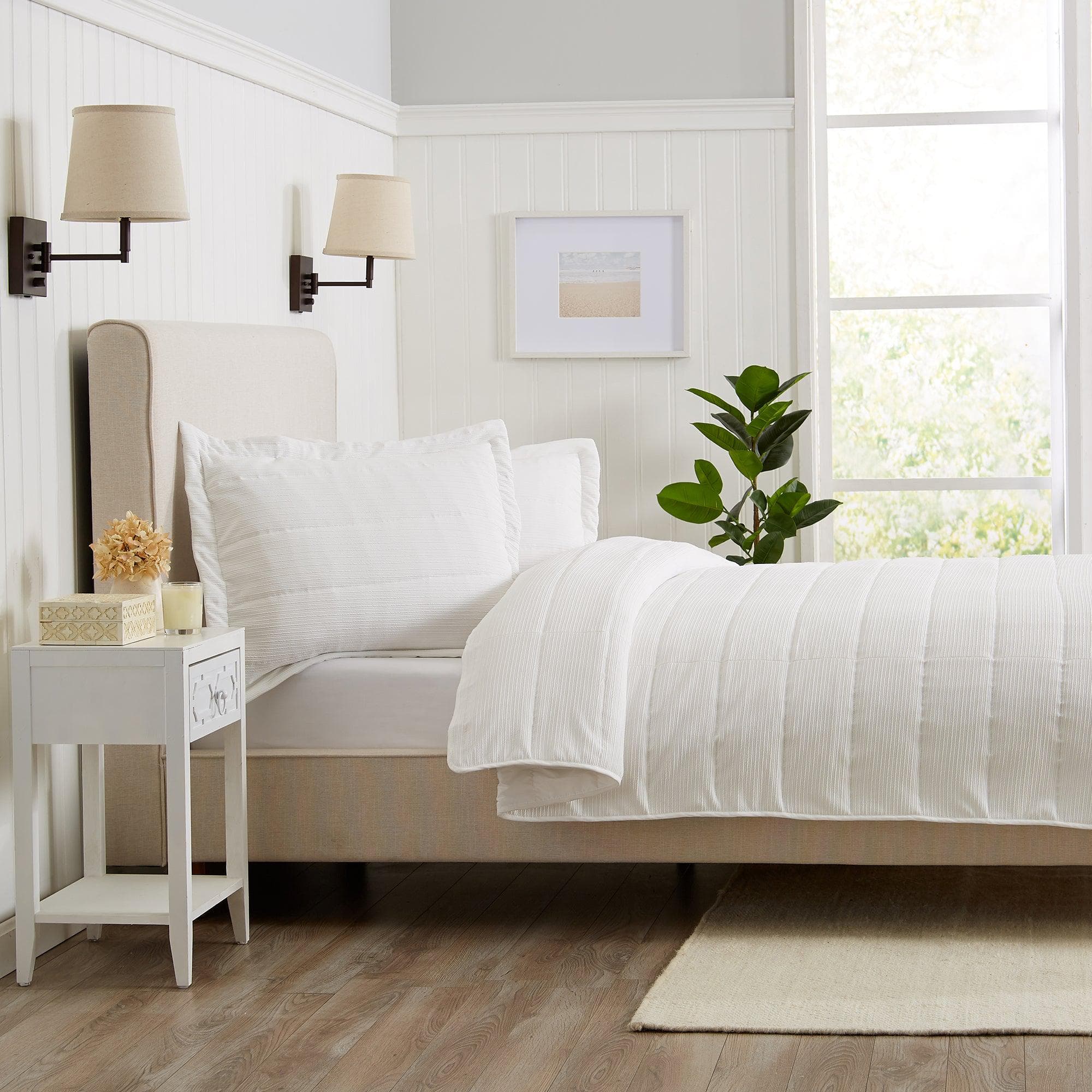 Textured Striped Quilt Set - Ellie Collection