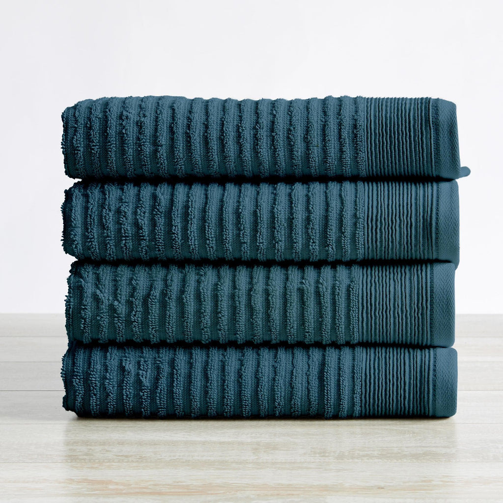 4 Pack Ribbed Hand Towels - Rori Collection
