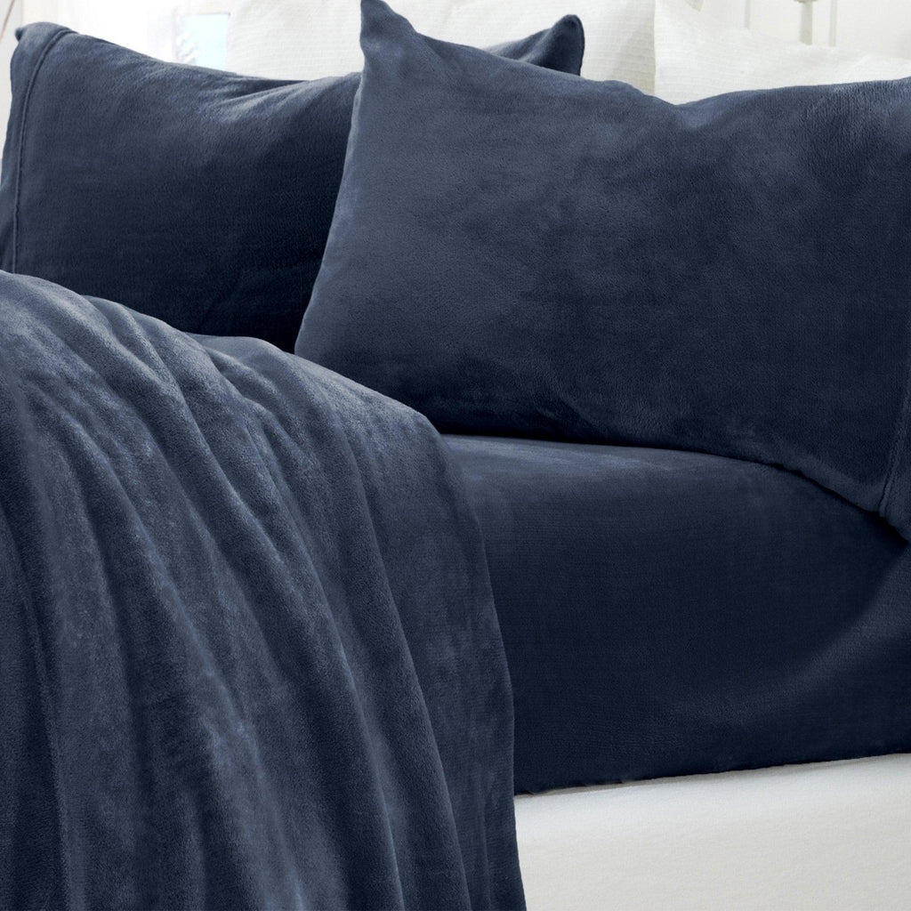 Solid Jewel-Toned Plush Sheet - Velvet Luxe Collection