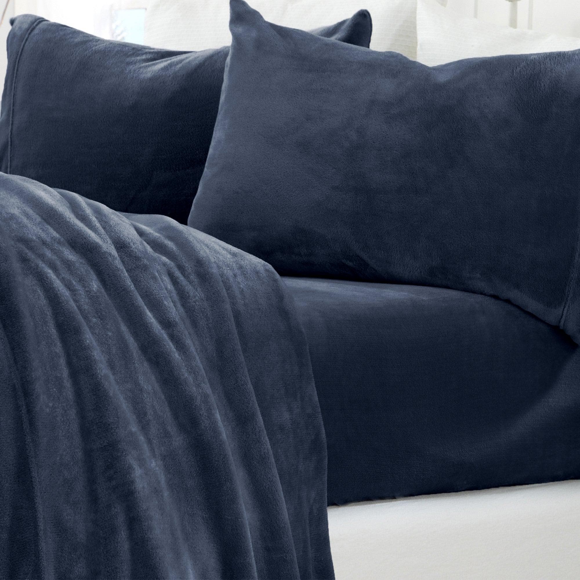 Solid Jewel-Toned Plush Sheet - Velvet Luxe Collection