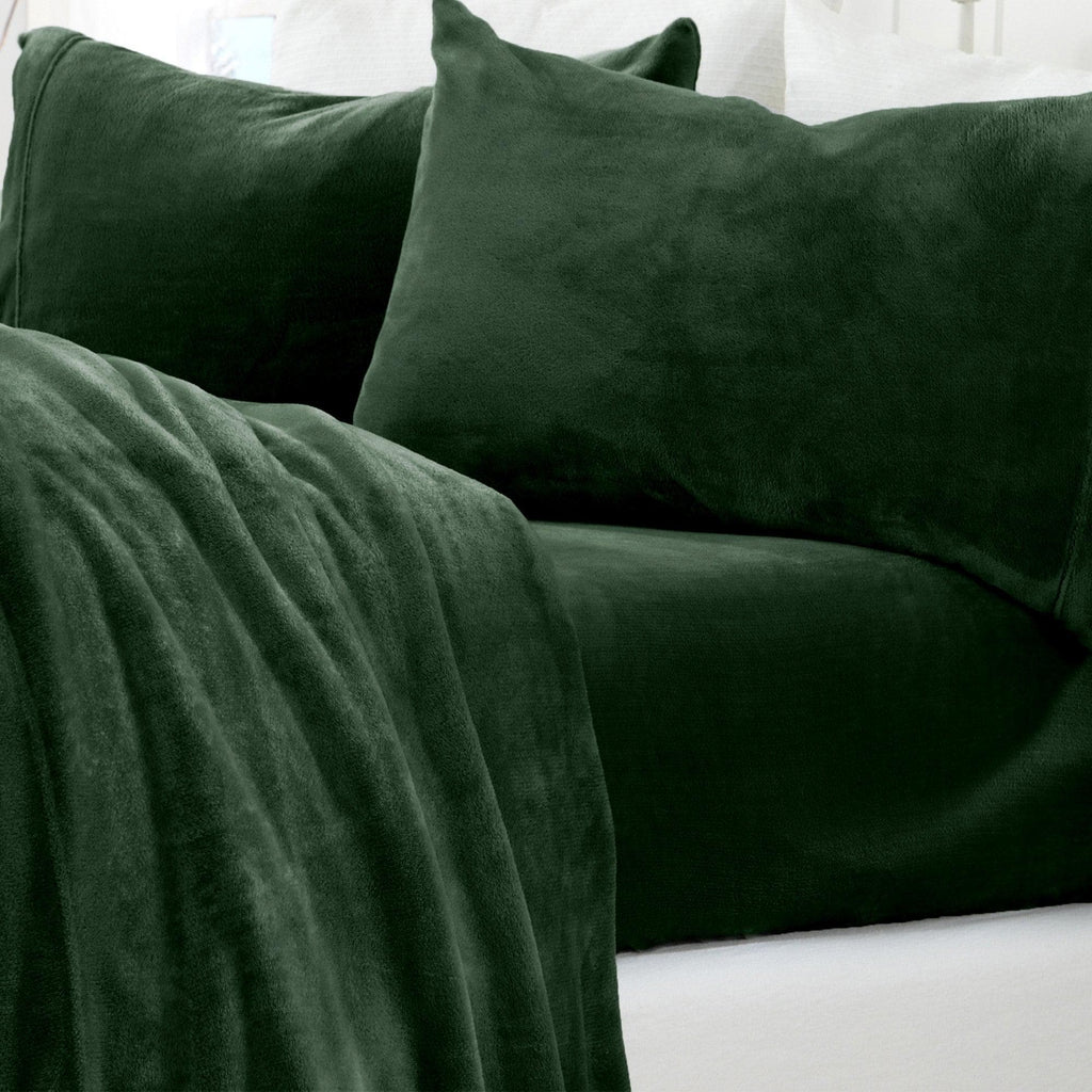 Solid Jewel-Toned Plush Sheet - Velvet Luxe Collection