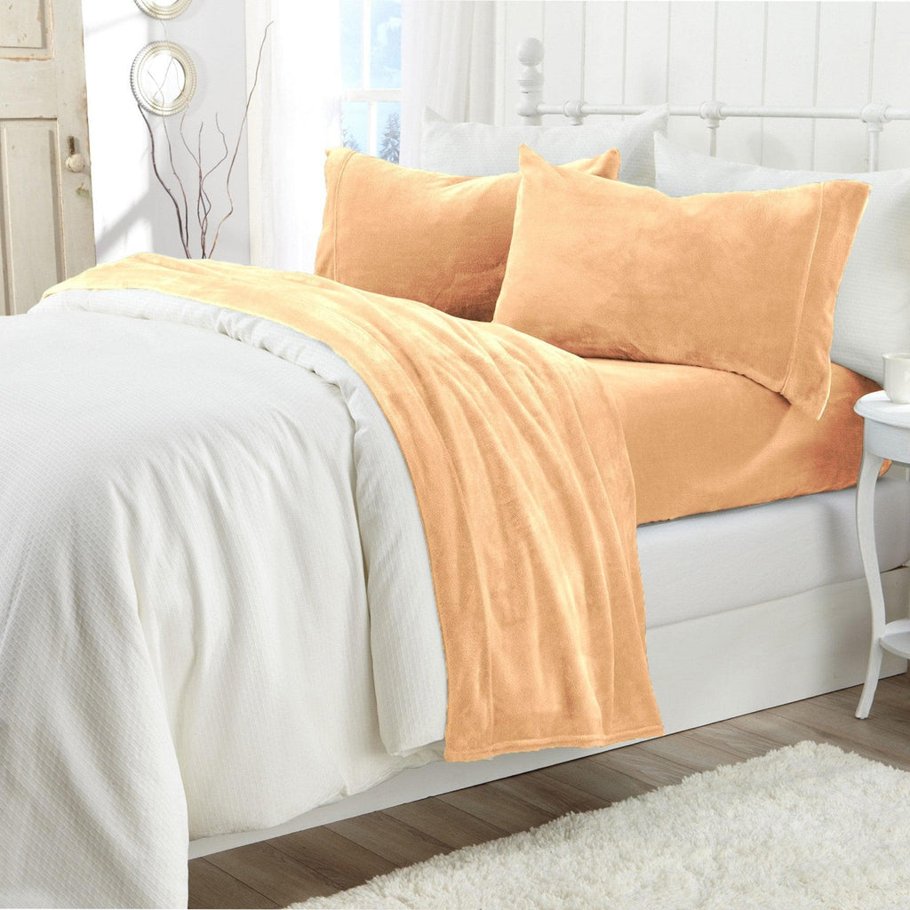 Solid Jewel-Toned Plush Sheet - Velvet Luxe Collection