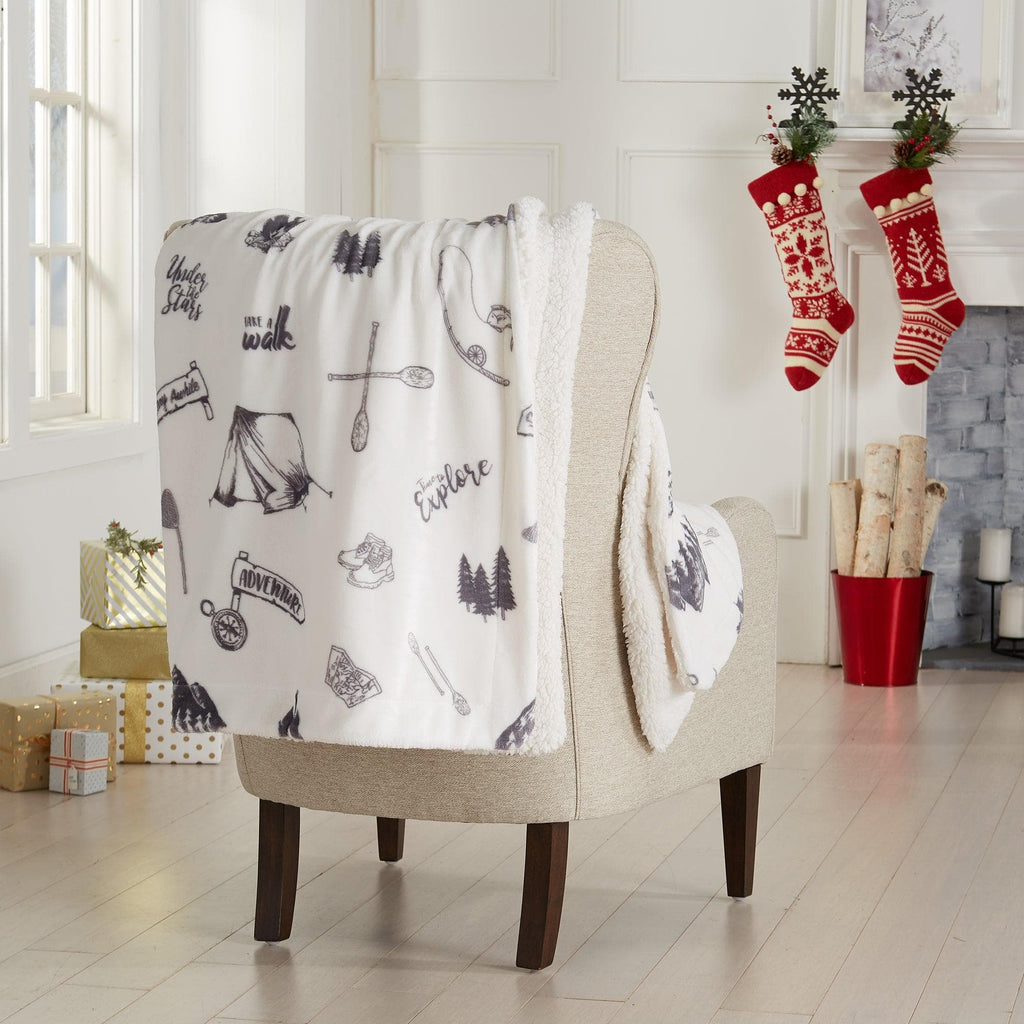 Sherpa Throw Blanket - Hudson Collection