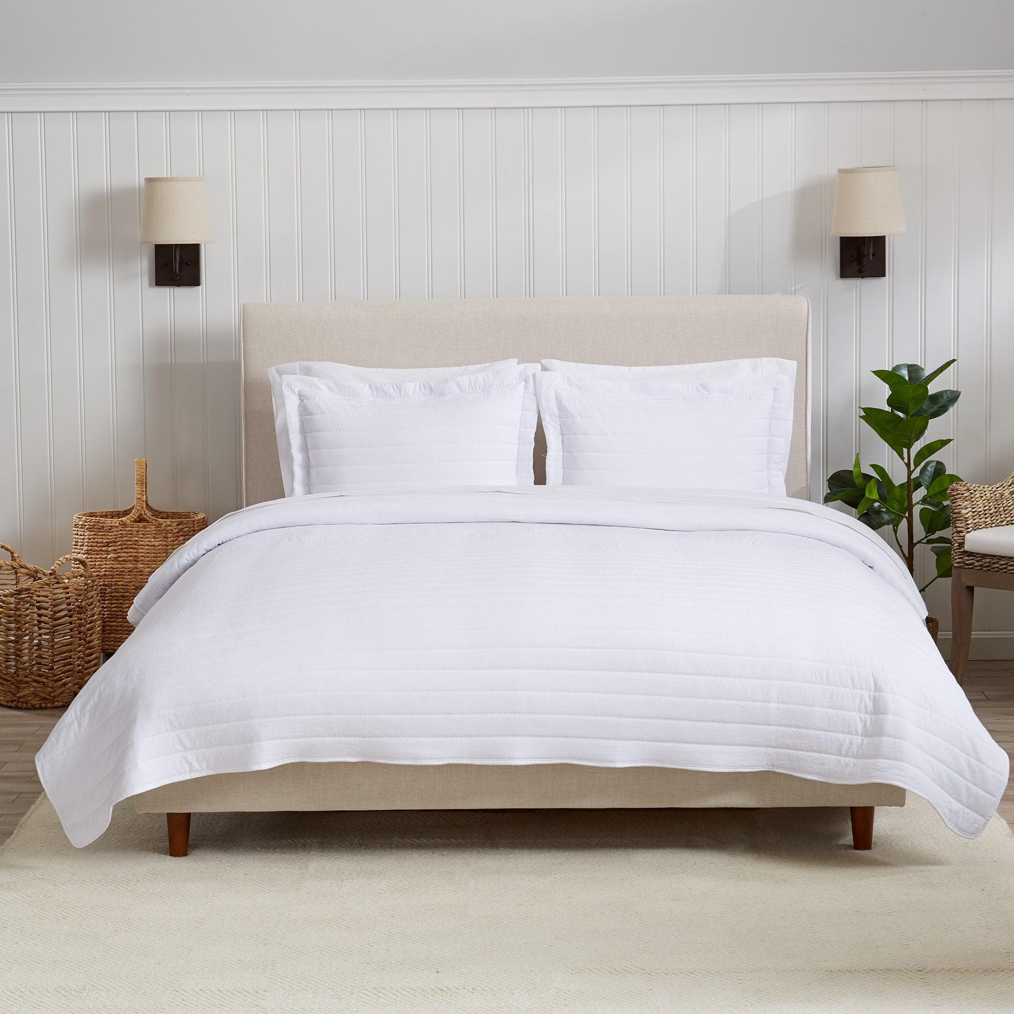 Solid Striped Quilt - Virginia Collection