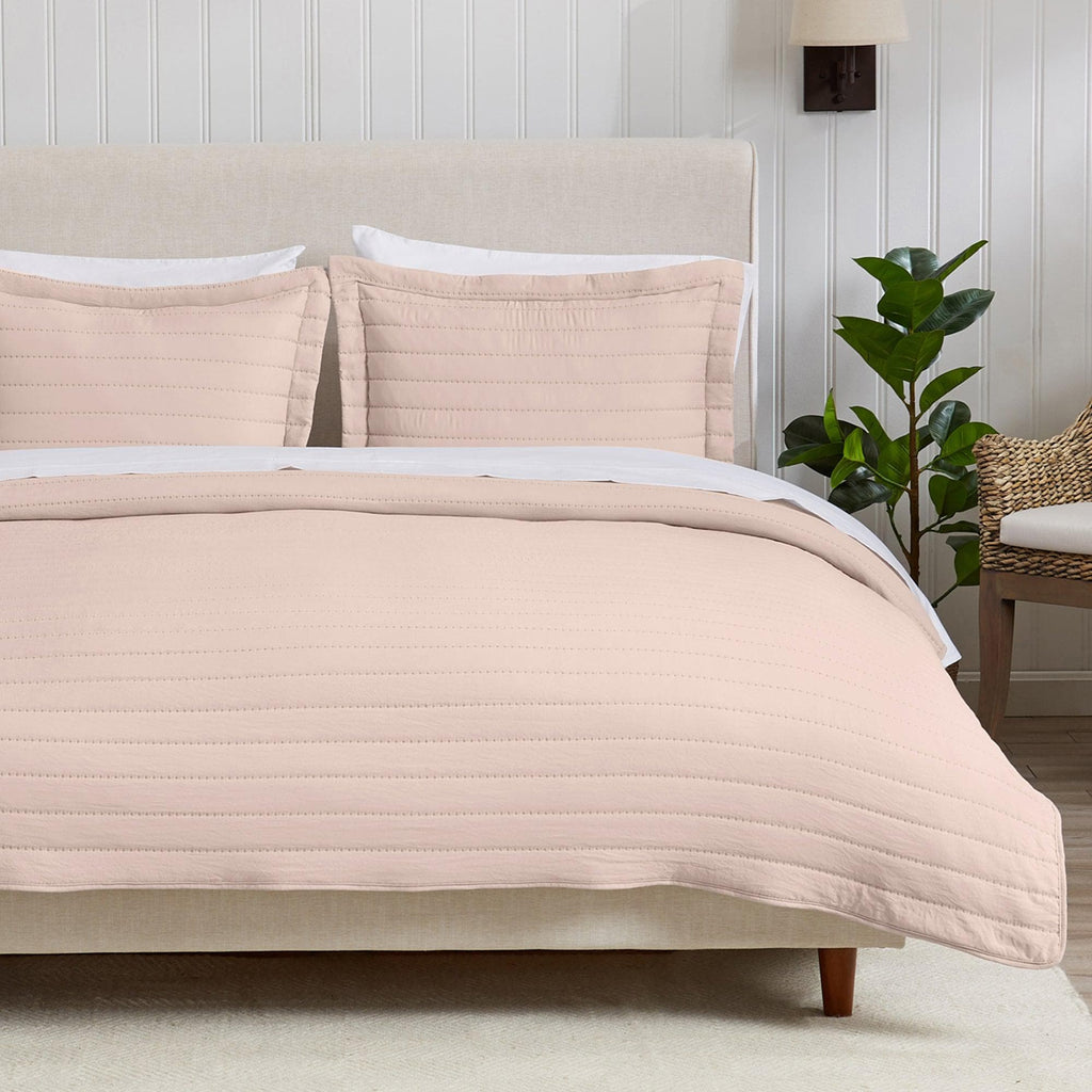 Solid Striped Quilt - Virginia Collection