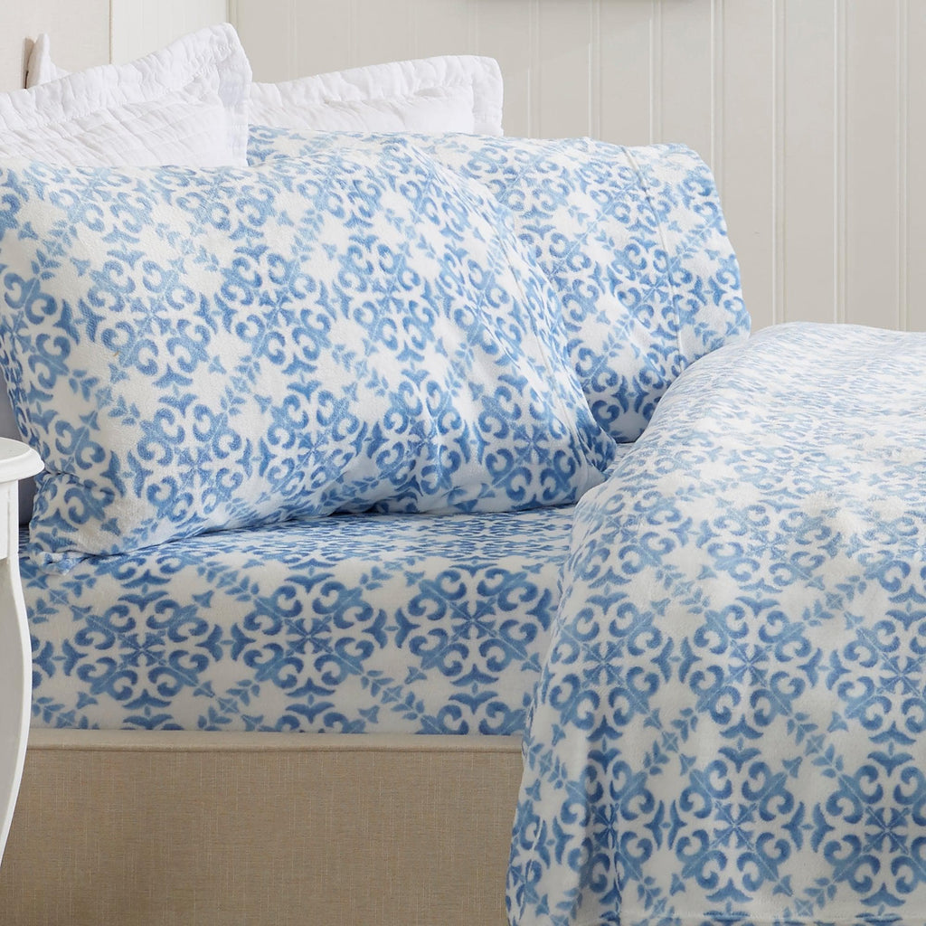 Printed Plush Sheet - Velvet Luxe Lattice Collection