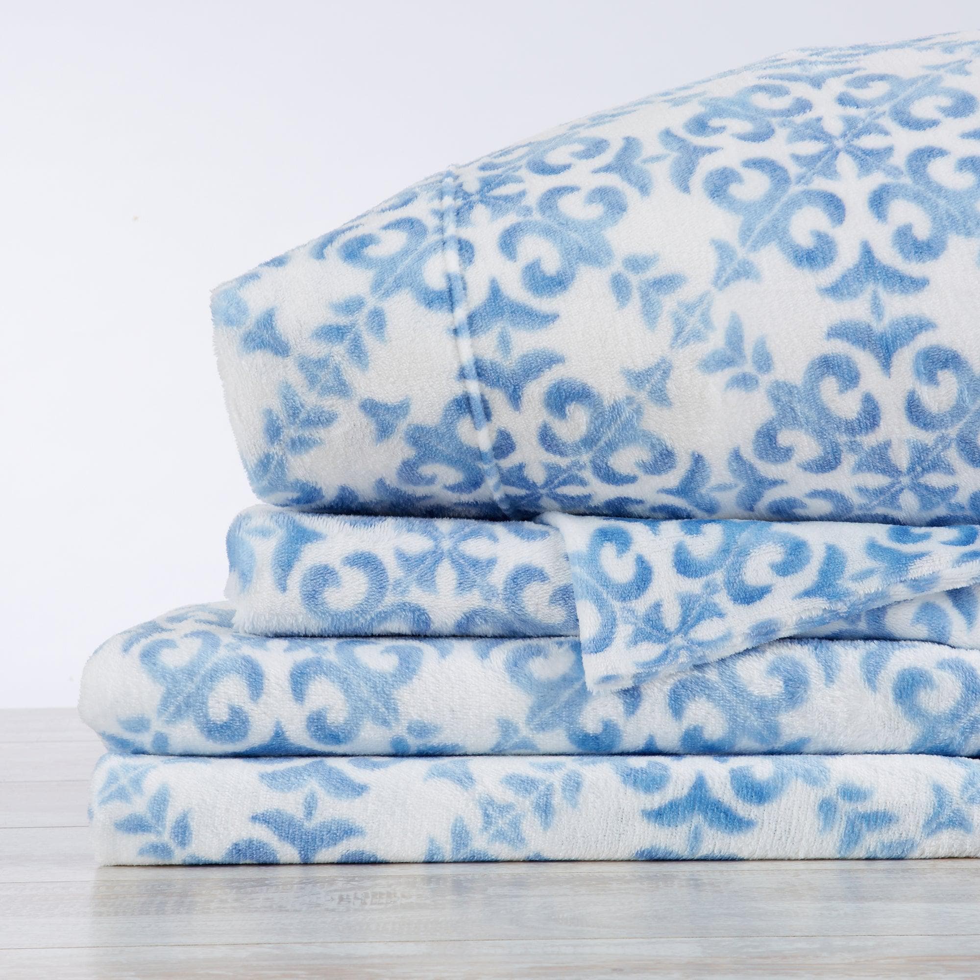 Printed Plush Sheet - Velvet Luxe Lattice Collection