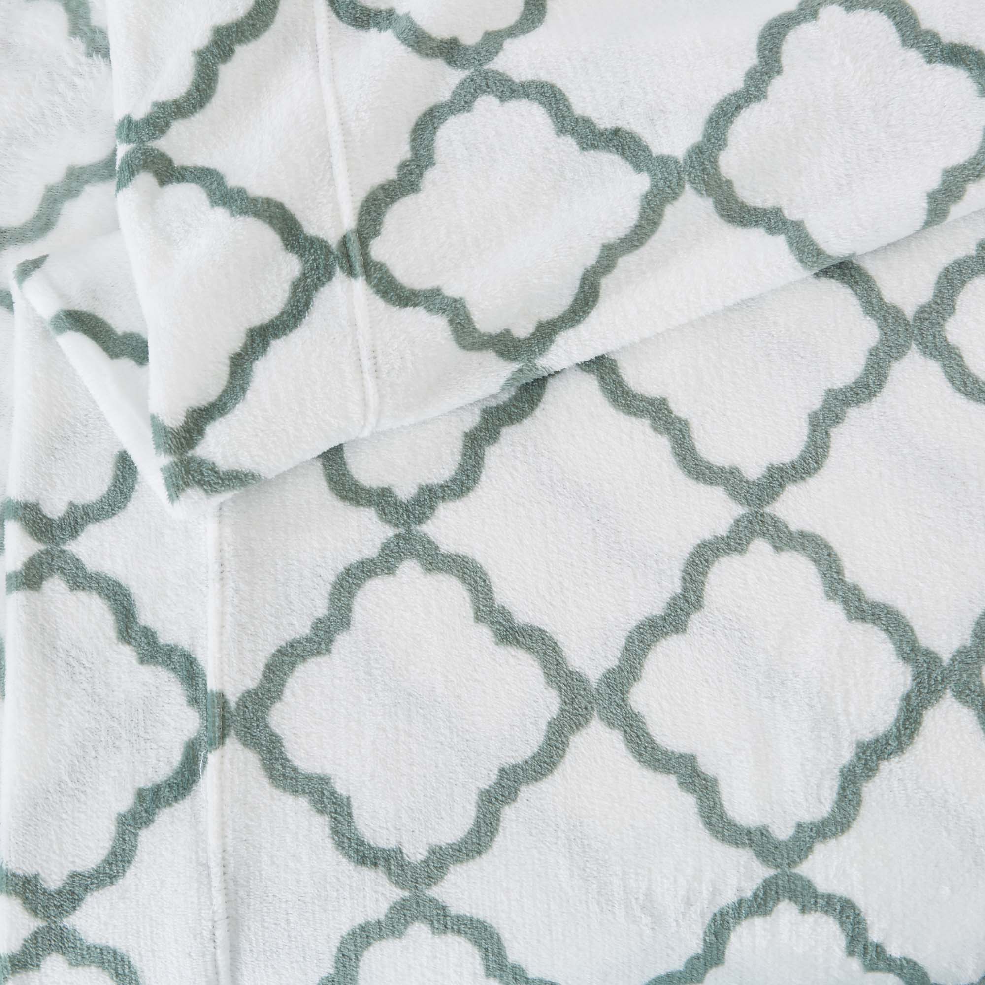 Printed Plush Sheet - Velvet Luxe Lattice Collection