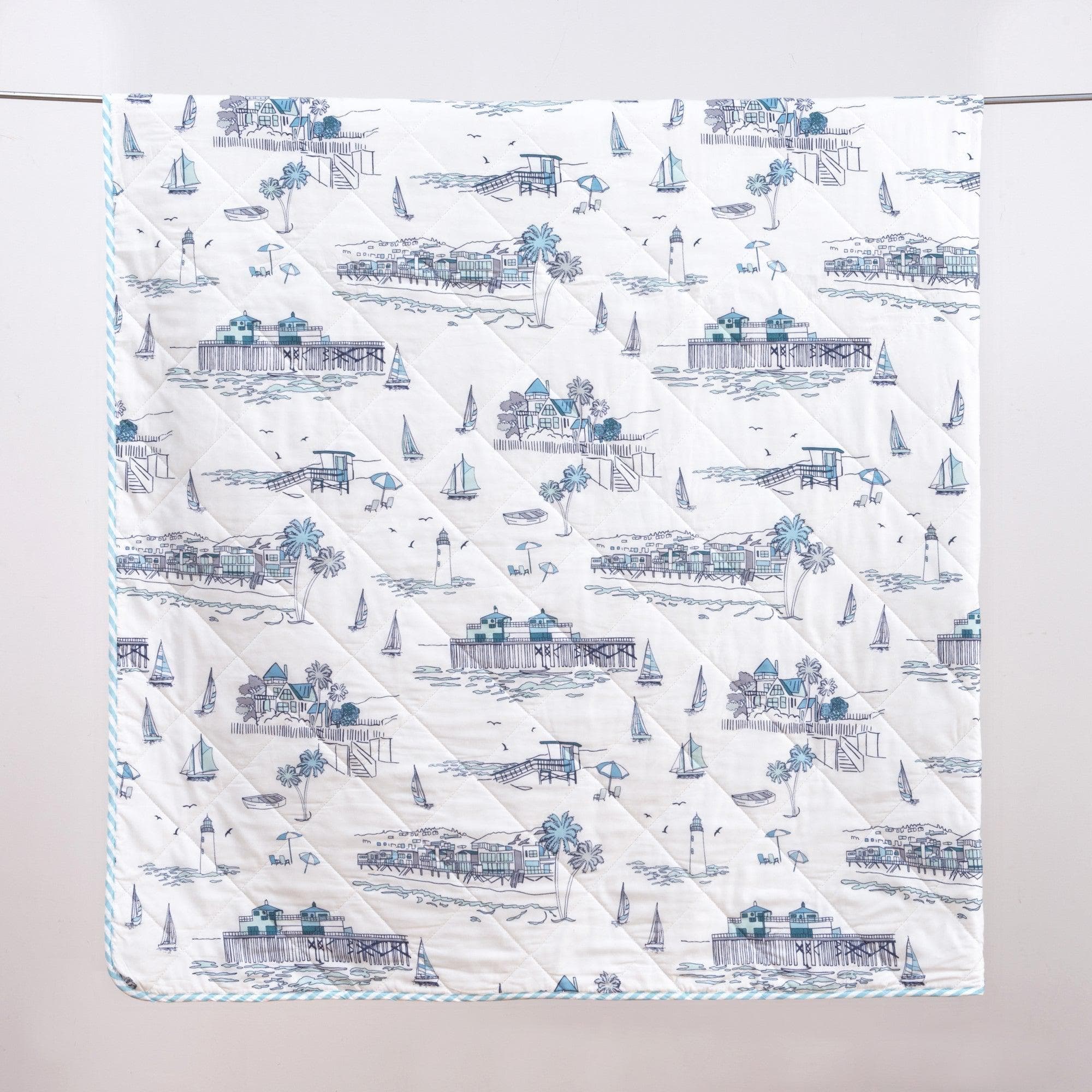 Coastal Toile Quilt Set - Cape Elizabeth Collection