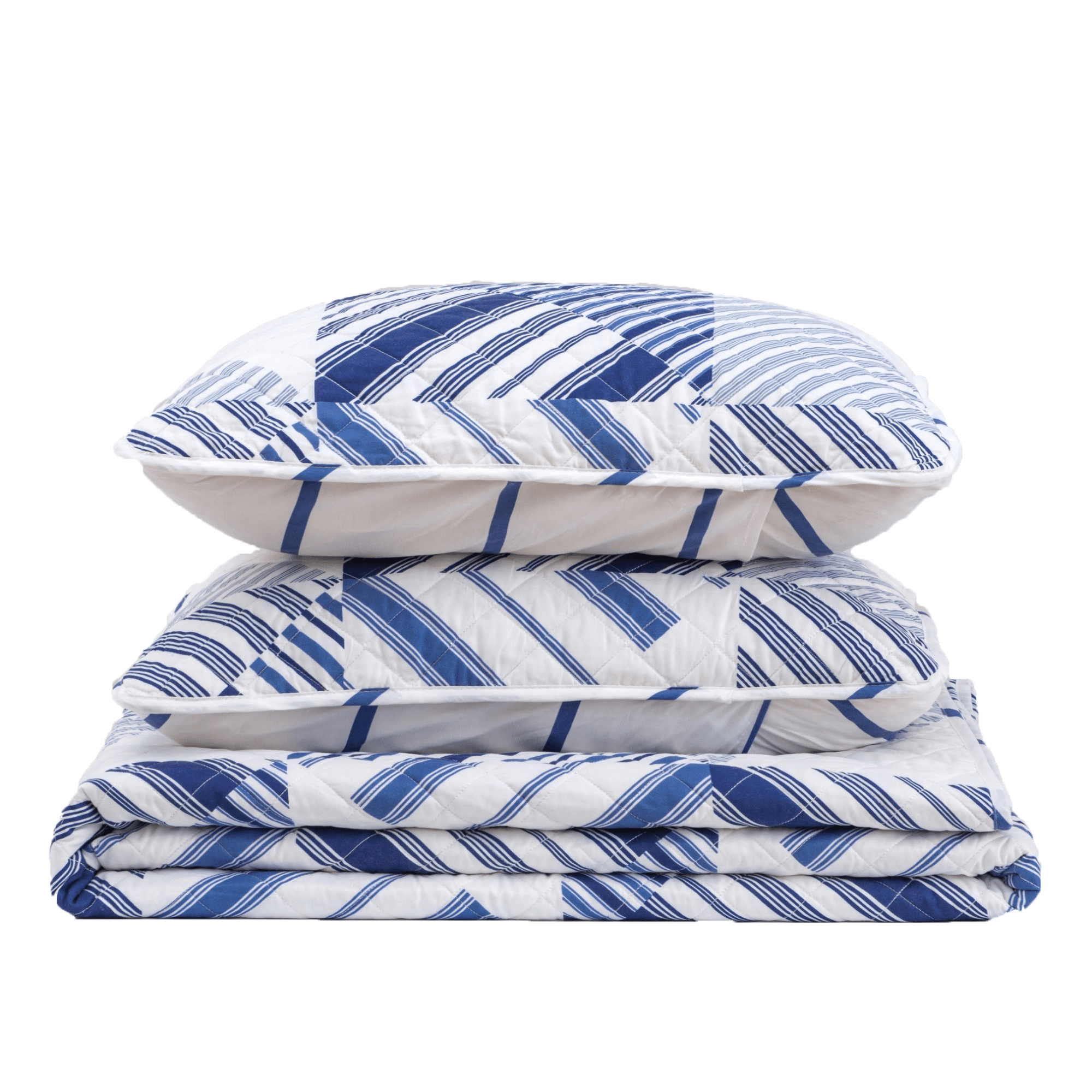 Navy Stripe Quilt - Midnight Bay Collection