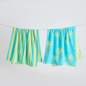 Palm Tree Blue / Yellow