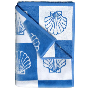 Blue / White Checkered Seashell