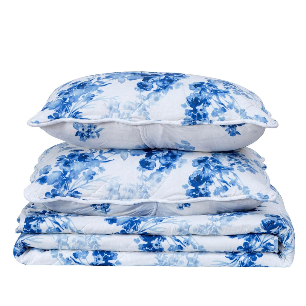 Watercolor Leaves Quilt Set - Jacqueline Collection