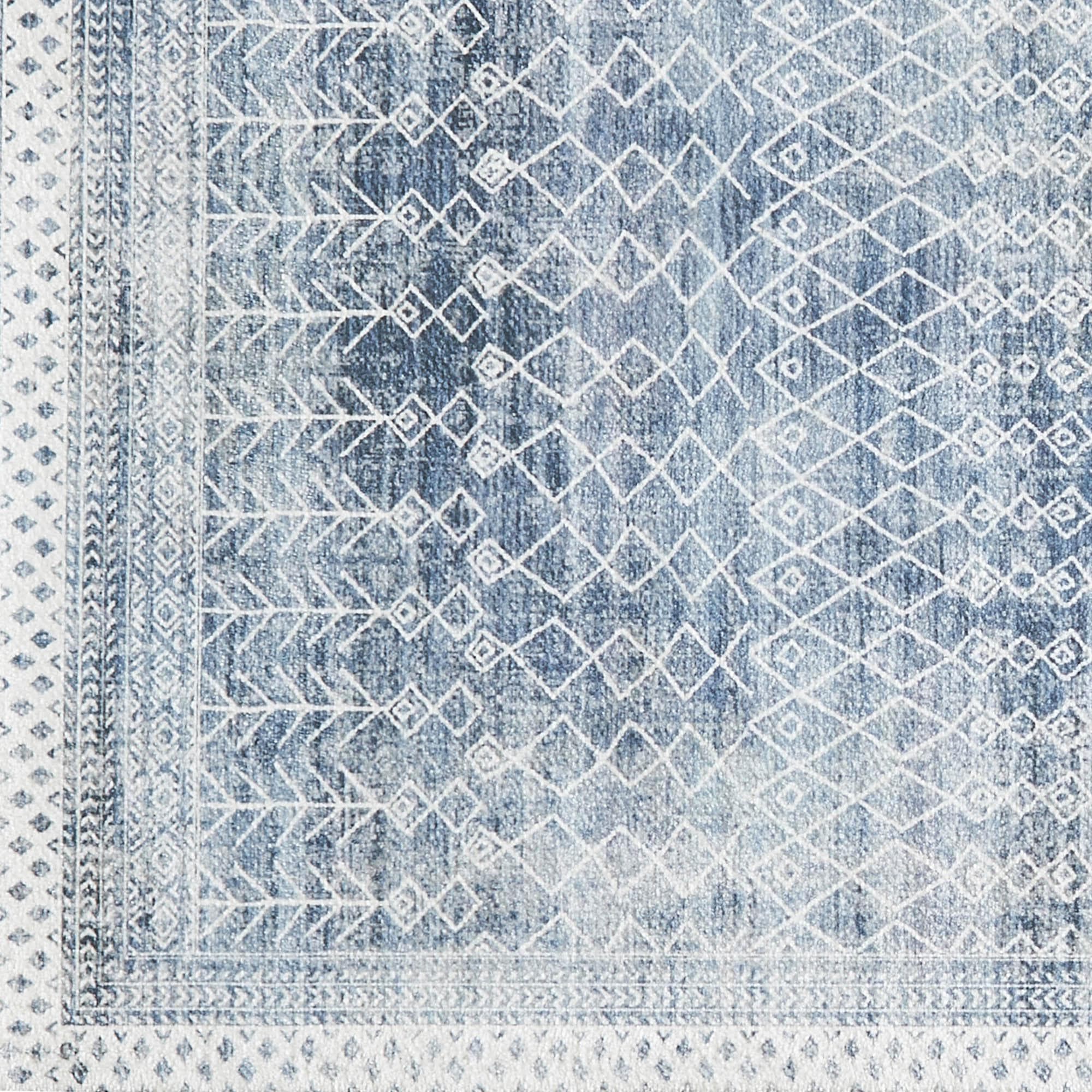 Distressed Moroccan Machine Washable Accent Area Rug & Runner 2 Pack - Neve Collection