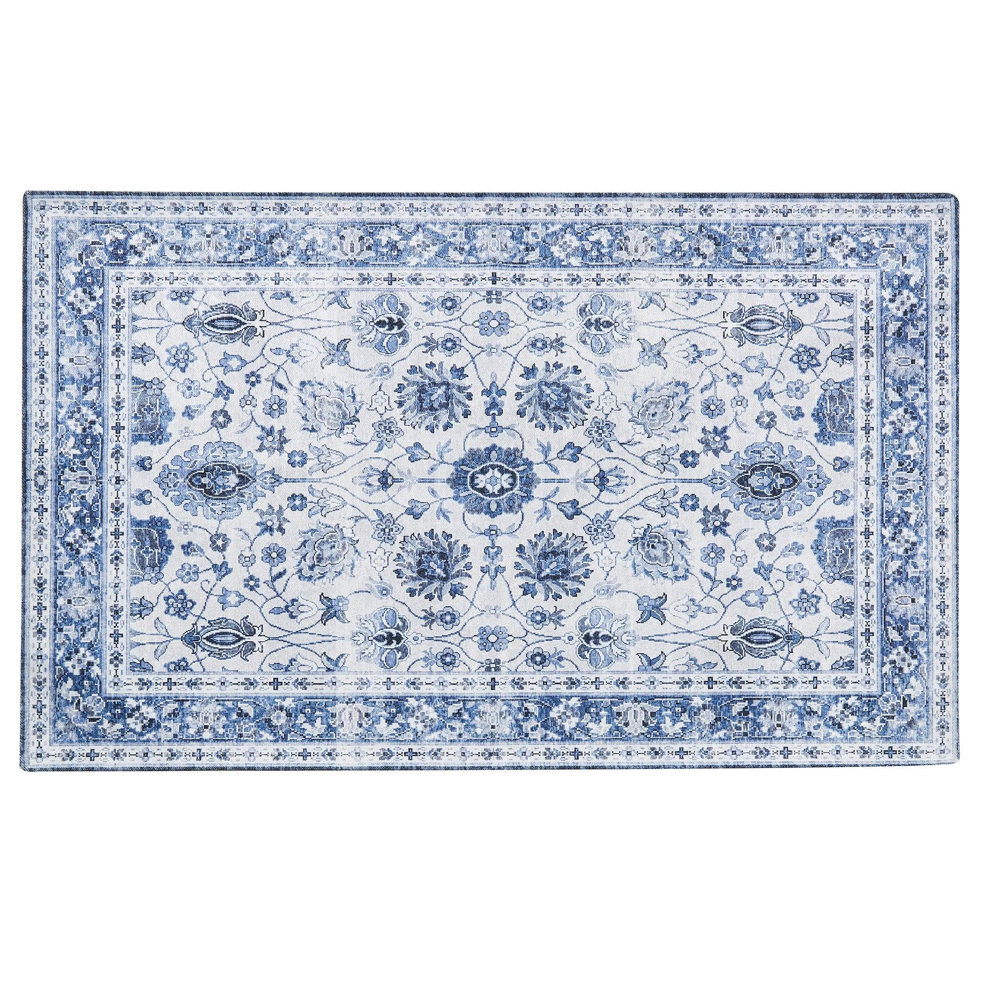 Floral Machine Washable Accent Area Rug 3' x 5' - Matra Collection