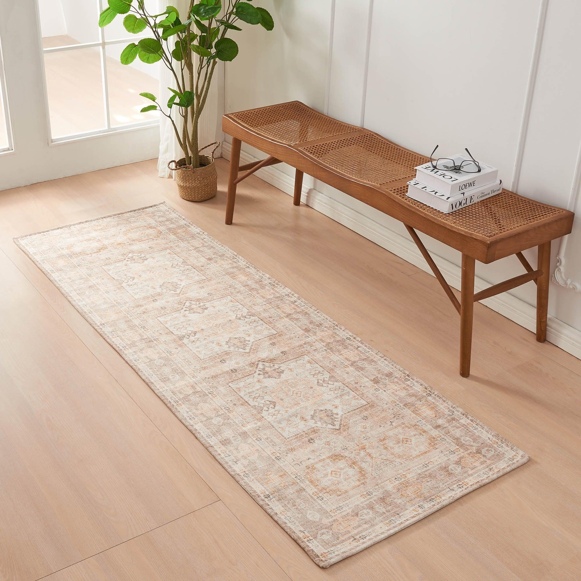 Medallion Machine Washable Accent Runner 2'4" x 7' - Nava Collection