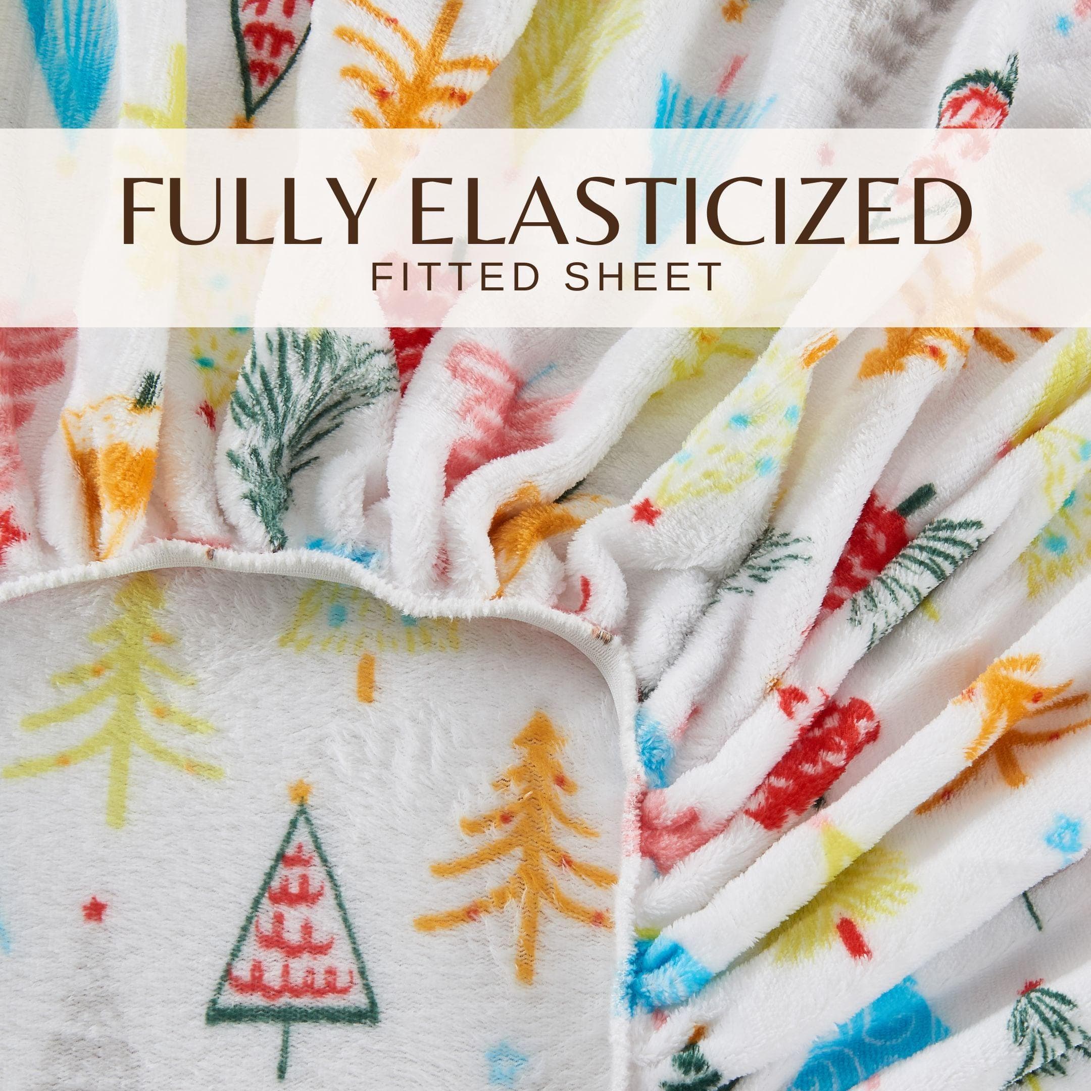 Printed Plush Sheet - Velvet Luxe Collection