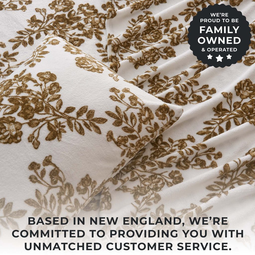 Printed Plush Sheet - Velvet Luxe Collection