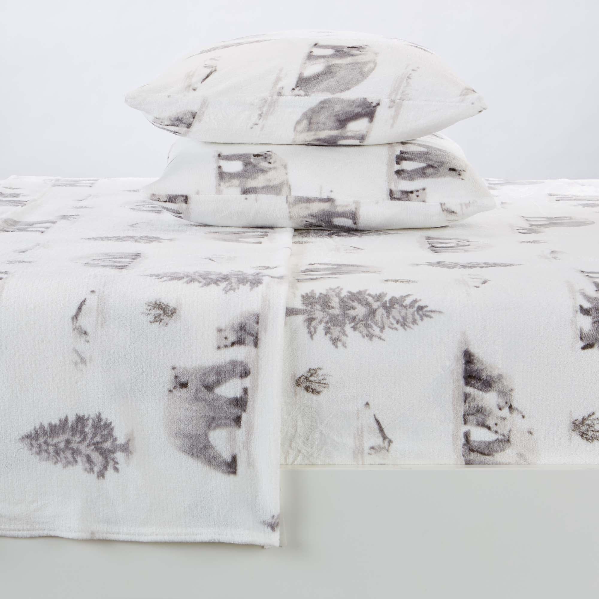 Printed Plush Sheet - Velvet Luxe Collection