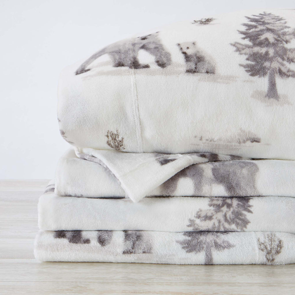 Printed Plush Sheet - Velvet Luxe Collection