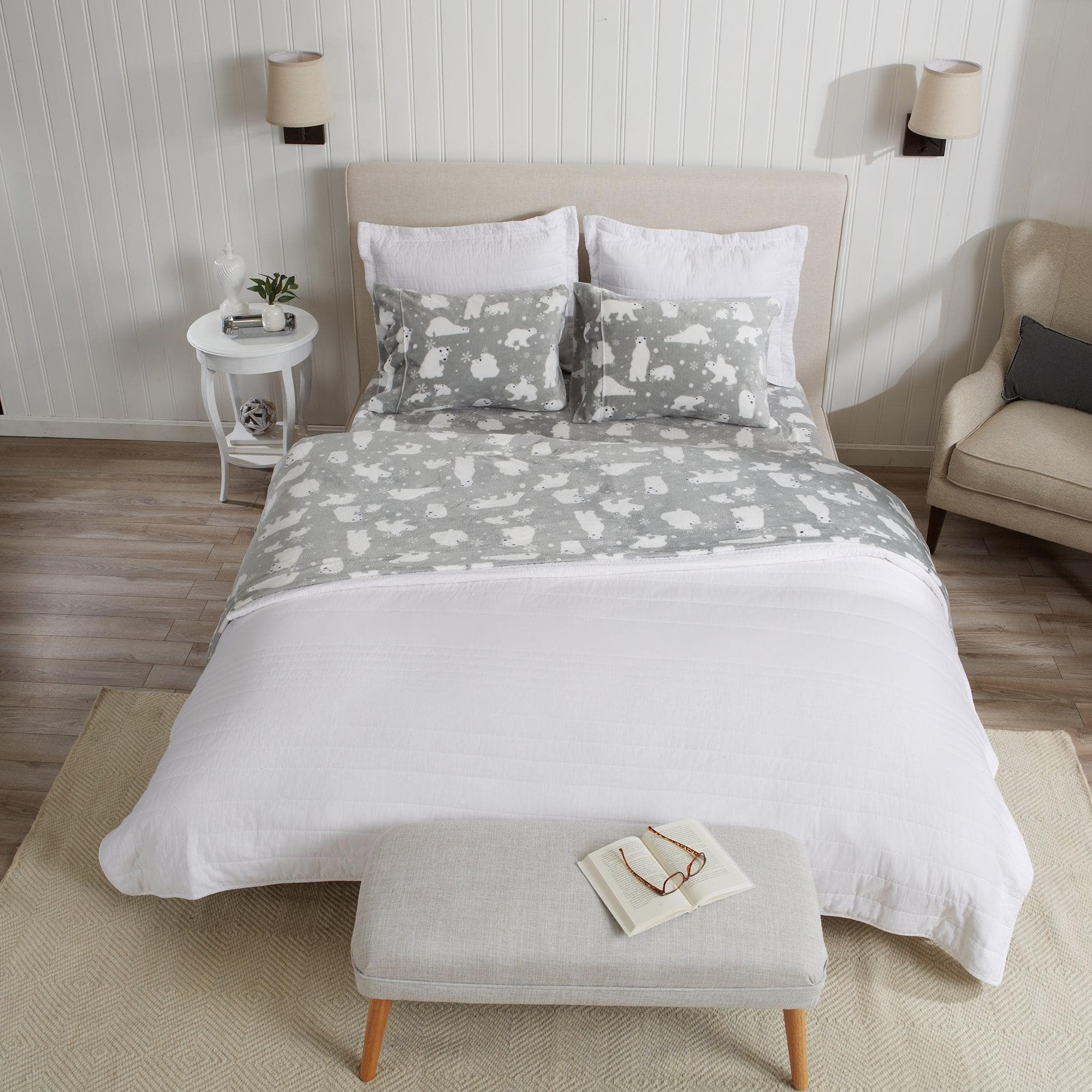 Printed Plush Sheet - Velvet Luxe Collection