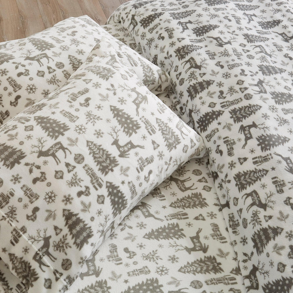 Printed Plush Sheet - Velvet Luxe Collection