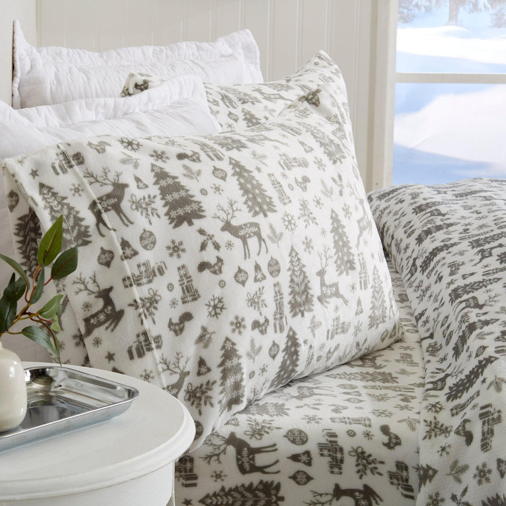 Printed Plush Sheet - Velvet Luxe Collection