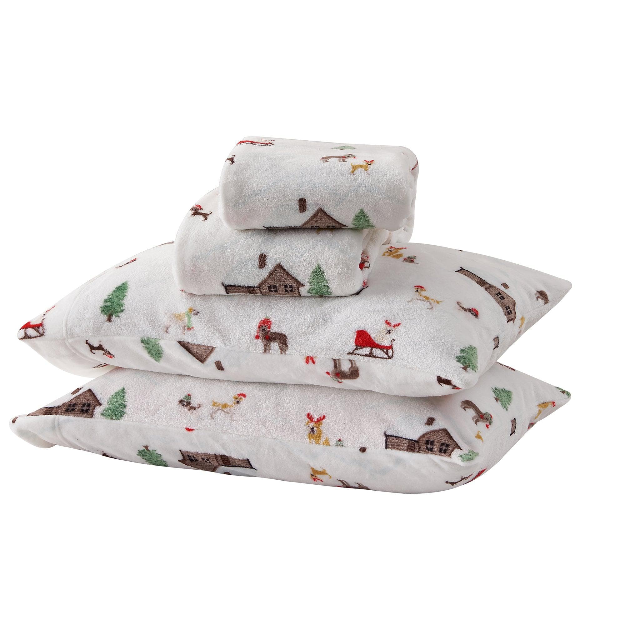 Printed Plush Sheet - Velvet Luxe Collection