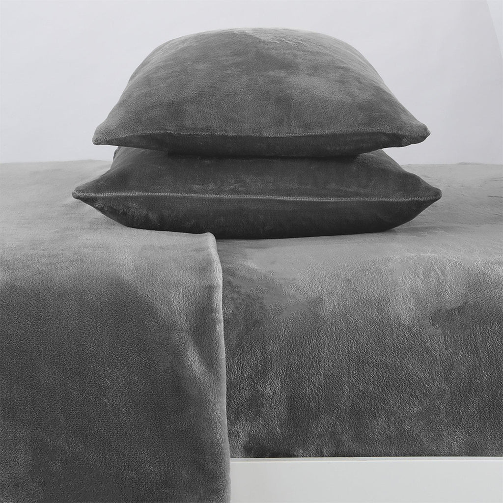 Solid Plush Sheet - Velvet Luxe Collection