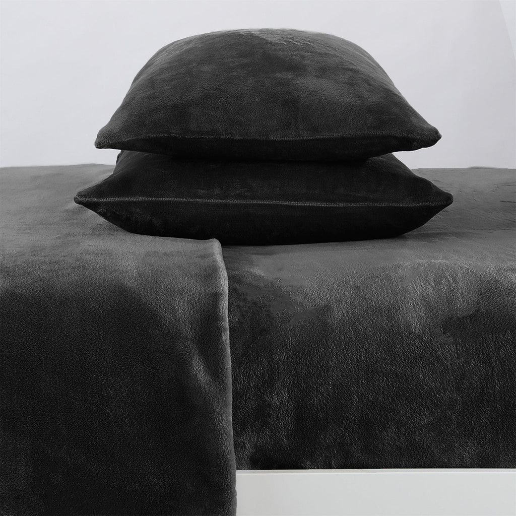 Solid Plush Sheet - Velvet Luxe Collection
