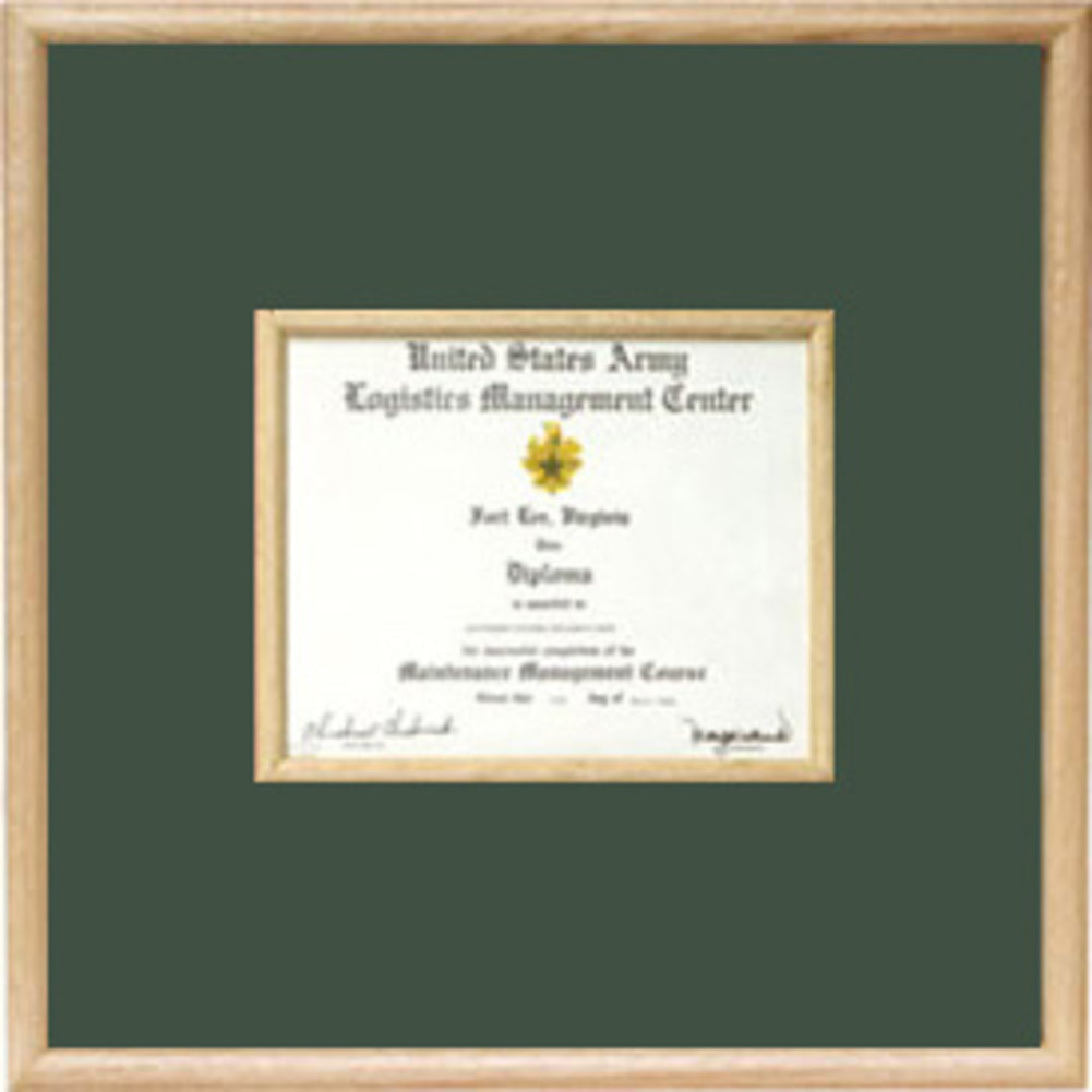 US Marine Corp Certificate Display Case in middle.