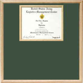 US Marine Corp Certificate Display Case.