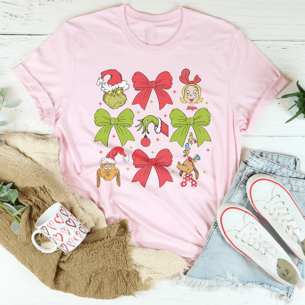 Grinmas Coquette Bow Tee