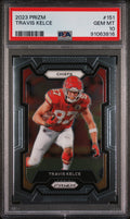 Graded 2023 Panini Prizm Travis Kelce #151 Football Card PSA 10 Gem Mint