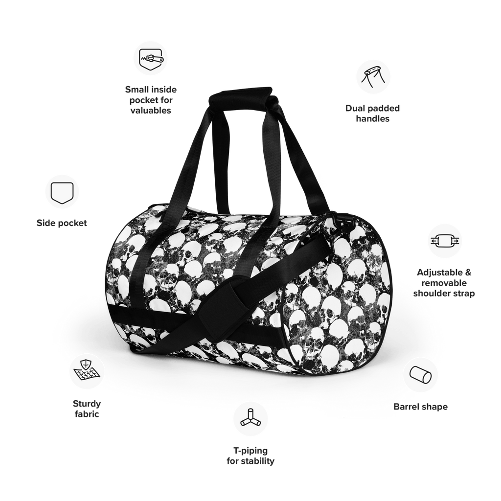 Grunge Skull Duffle Bag