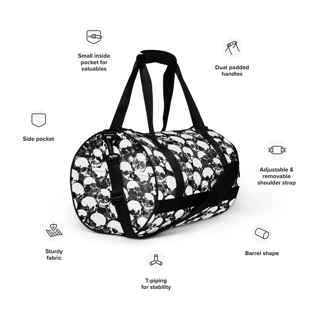 Grunge Skull Duffle Bag