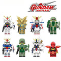Gundam Anime Series Mech Suits set of 8 Minifigure Toy