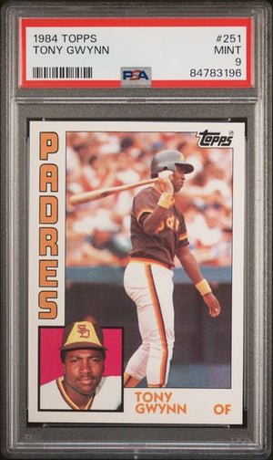 Graded 1984 Topps Tony Gwynn #251 2nd Year Baseball Card PSA 9 Mint