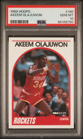 Graded 1989 Hoops Hakeem Akeem Olajuwon #180 Basketball Card PSA 10 Gem Mint